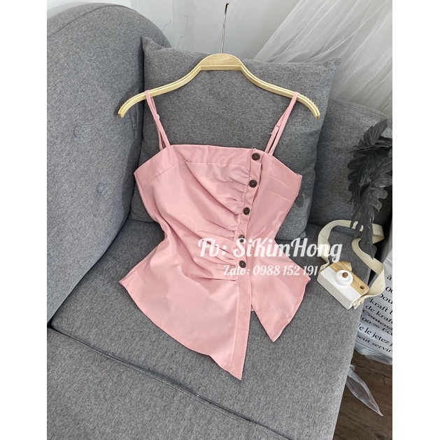 Áo hai dây xẻ tà dễ thương ( Ảnh shop chụp thật) | BigBuy360 - bigbuy360.vn