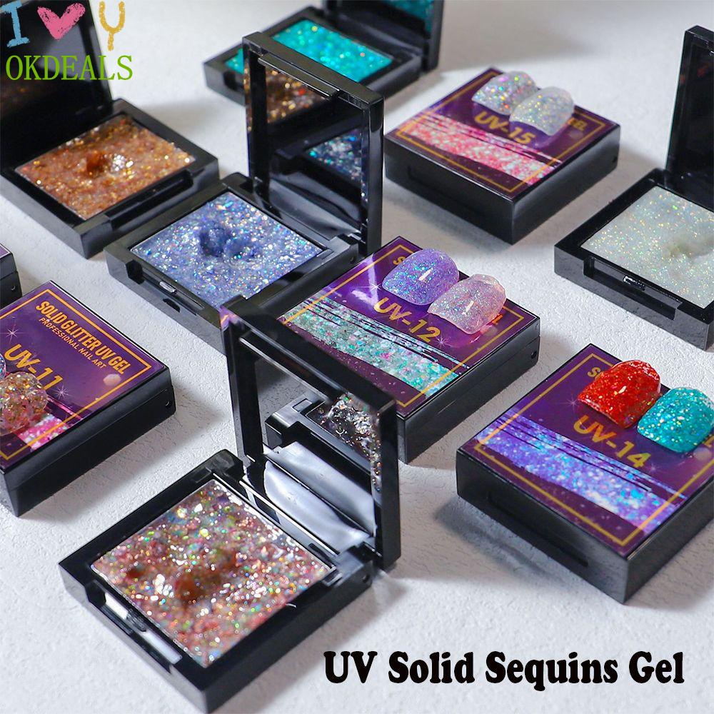 Gel Sơn Móng Tay Kim Tuyến Lấp Lánh 10 Màu Tùy Chọn
