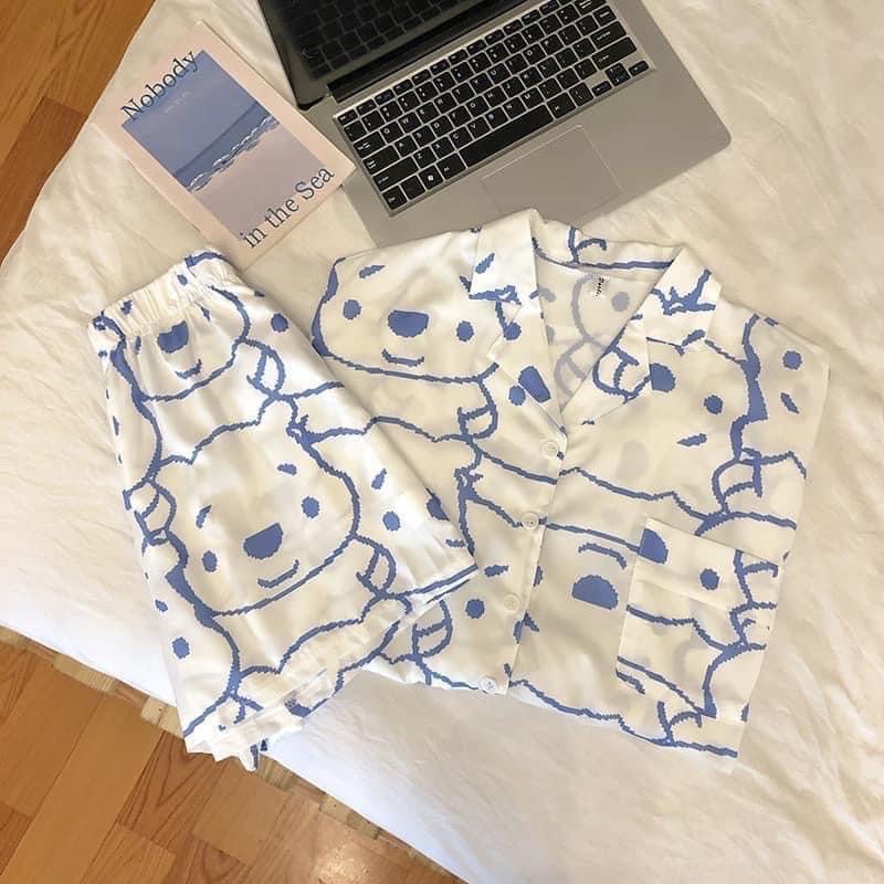 Bộ ngủ pijama cartoon hoạt hình nhiều màu - Bộ ngủ siêu hot hit | BigBuy360 - bigbuy360.vn