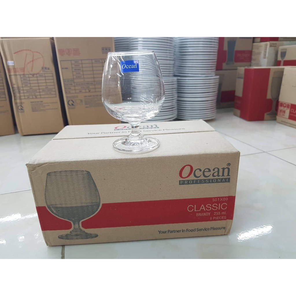 Ly uống rượu mạnh Brandy Classic 225ml