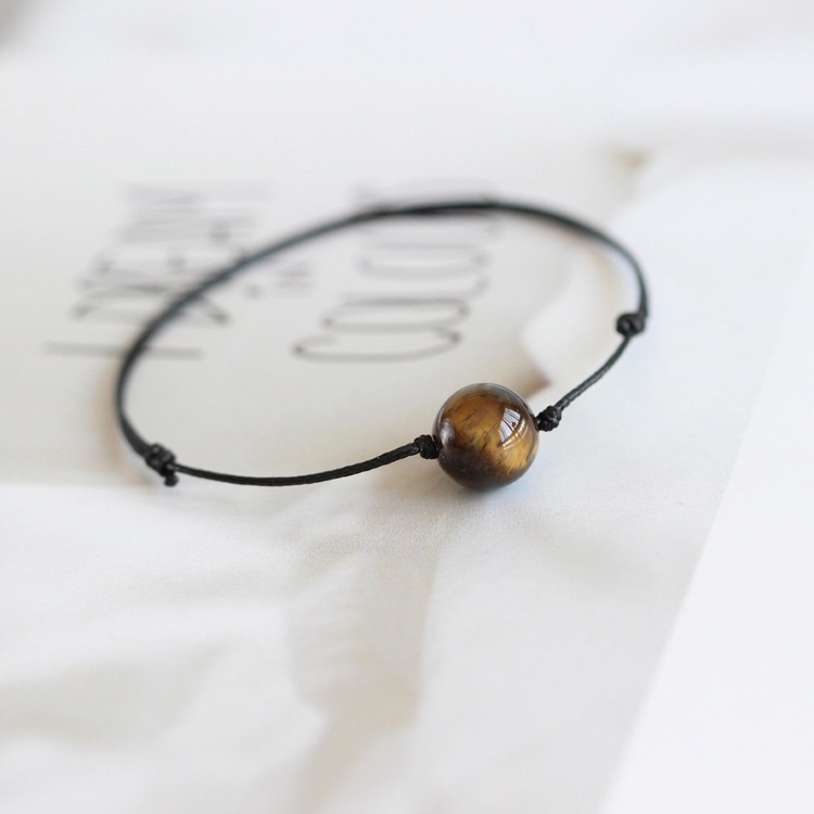 Vòng tay 1 hạt đá nhiều màu sắc giá rẻ