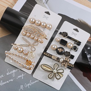 Set 5 Kẹp Tóc Đính Đá Thời Trang Nữ Tính
