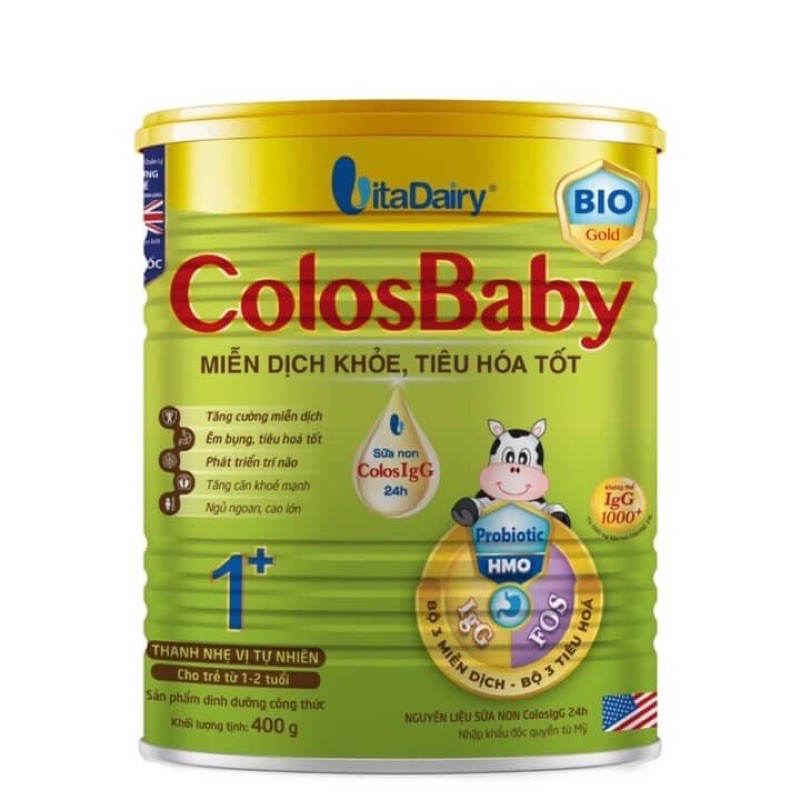 Sữa bột Colosbaby BIO số 1 (800g). Hỗ trợ hệ tiêu hoá.