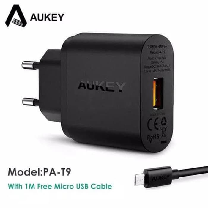 Củ Sạc Guaranteed Puas Aukey Pa-T9 1 Cổng 19.5w Qc 3.0