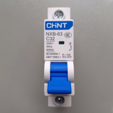 MCB Chint NXB-63 1P 32A 6KA|Aptomat tép (MCB) 1 pha 32A 6kA