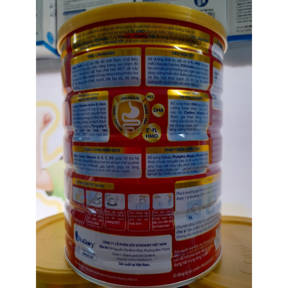 Lon Sữa 900g Oggi Gold Vitadairy Cho Trẻ Từ 1 Đến 10 Tuổi Giúp Tăng Cân Nhanh Ngừa Táo Bón Thấp Còi