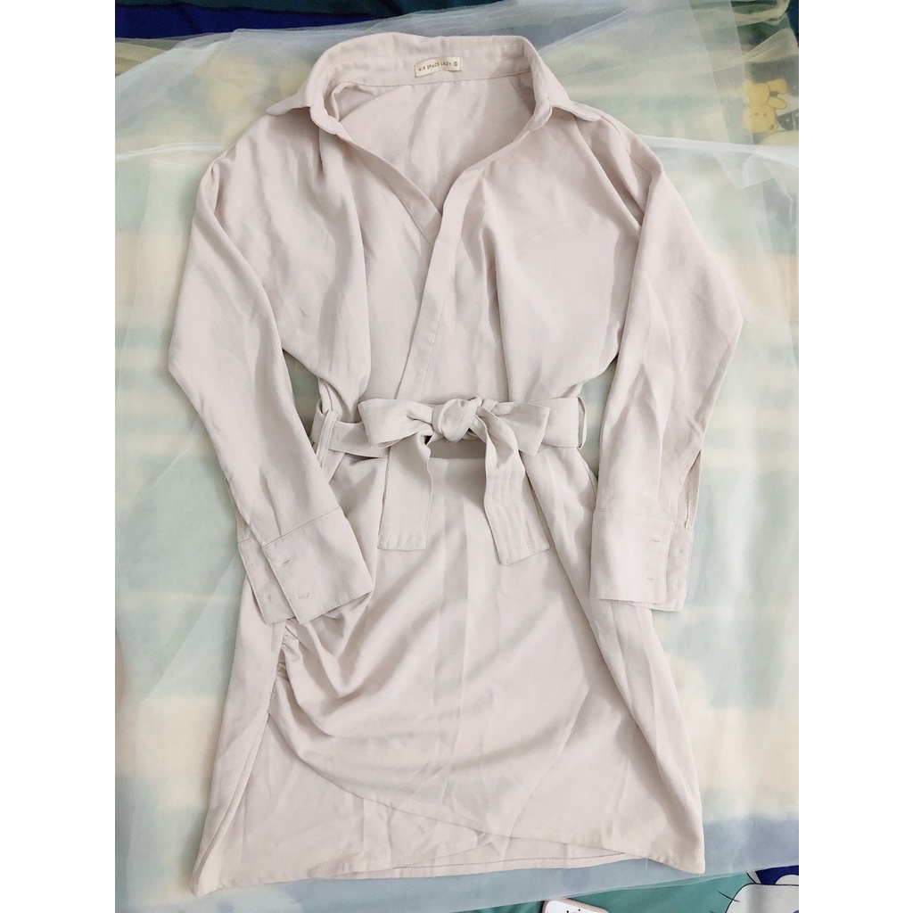 Đầm váy sơ mi có thắt eo tôn dáng Airspace thanh lý