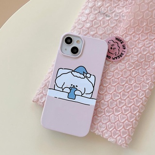 Ốp Điện Thoại Cứng Họa Tiết Chú Chó Dễ Thương Cho iPhone11 12 12Pro 12Promax 13 13Pro 13Promax