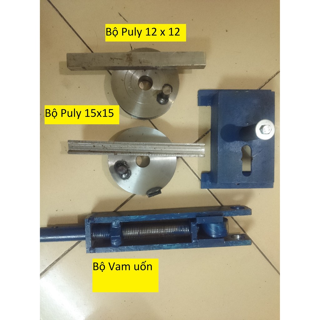 Vam uốn ống hộp vuông 12 x 12 và 15 x 15 trọn bộ; Máy uốn ống inox và thép cầm tay.