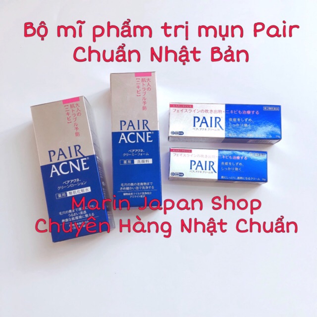 (Có bill+video mua hàng store Nhật) Kem hỗ trợ mụn Pair Nhật bản 14gr và 24gr