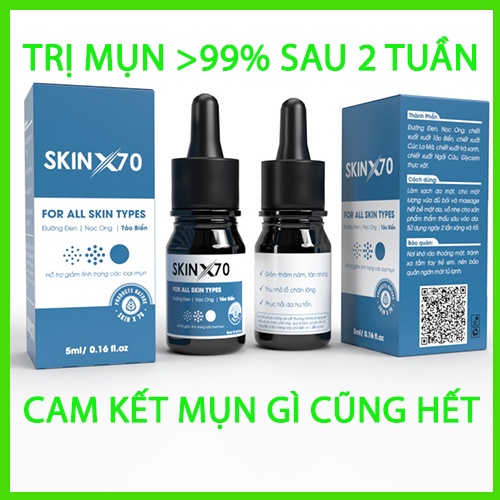 MỤN GÌ CŨNG HẾT, SERUM MỤN SKIN X70 , KHÔNG CÒN NỖI LO VỀ MỤN, HẾT MỤN 100%.