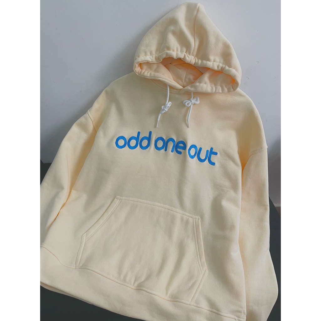 Áo Hoodie nỉ bông cotton Boin shop, Hoodie thêu chữ Odd one out cao cấp (hình thật 100%)