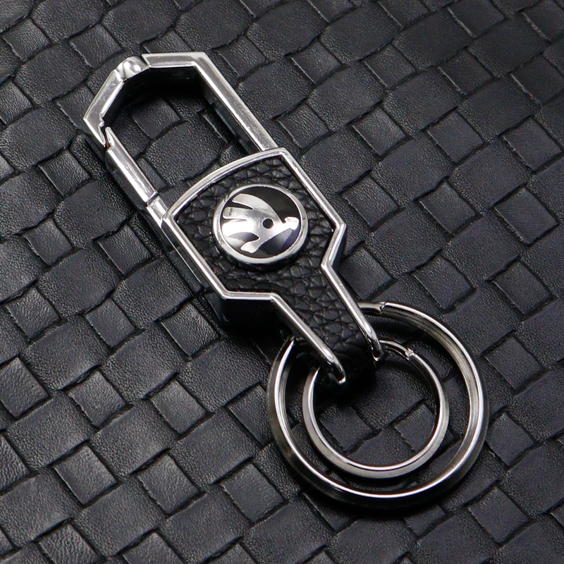 Giá Đỡ Chìa Khóa Bằng Kim Loại In Logo Xe Hơi Skoda Octavia Fabia Rapid Yeti Kodiaq Superb