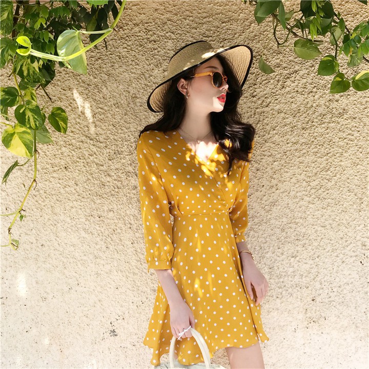 ĐẦM DRESS CHẤM BI ULZZANG | BigBuy360 - bigbuy360.vn