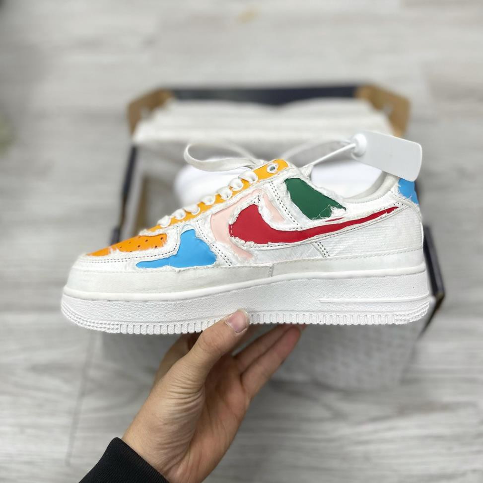 Giày Sneaker AF1 Xé 2 Màu Full Box Full Phụ Kiện HỖ TRỢ ĐỔI TRẢ TRONG 15 NGÀY ! ! ! : " : ' .j . $
