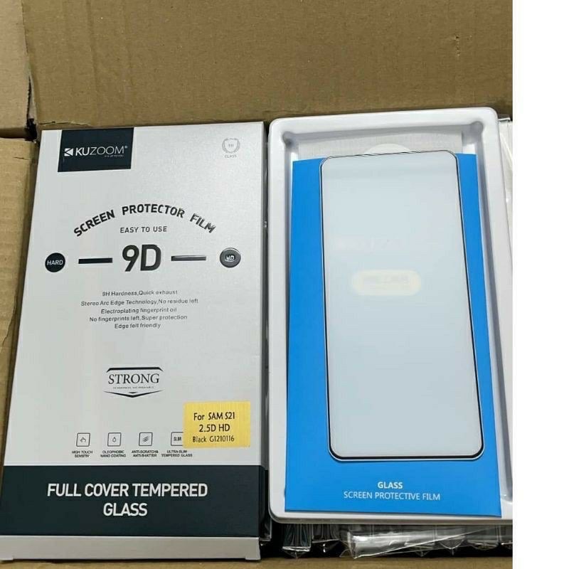 Kính cường lực Kuzoom 9D cho Galaxy  S23, S21 FE, S22 Plus, S22 Ultra, S21/ S21 Plus/ S21 Ultra Full màn hình chính hãng