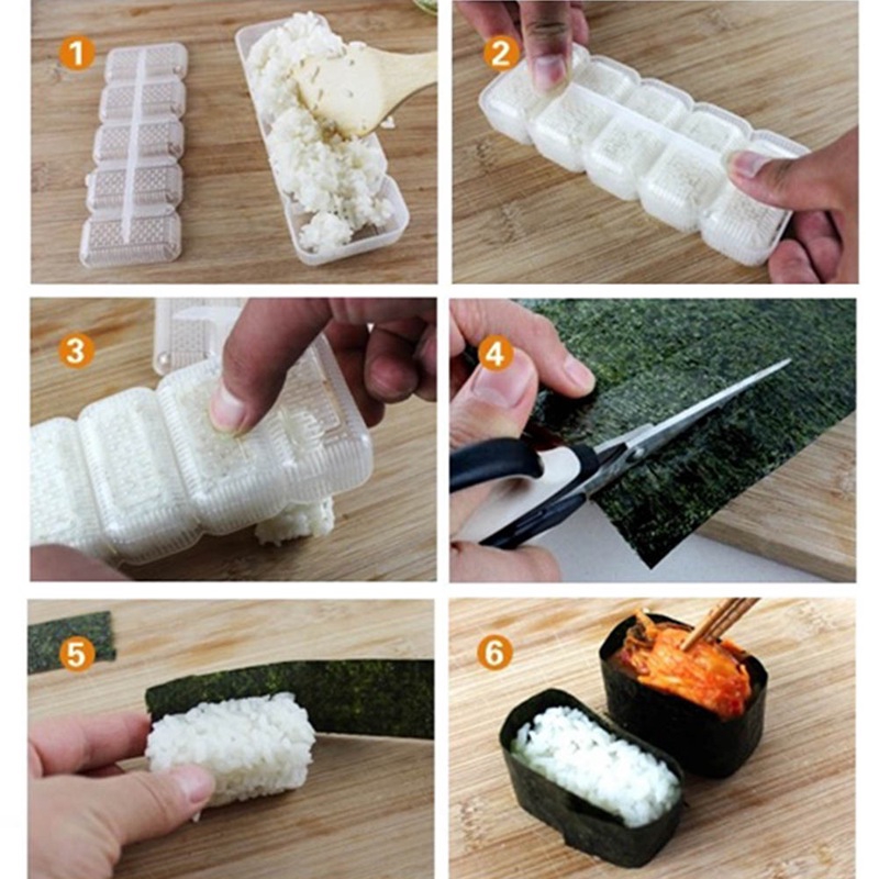 Khuôn Làm Cơm Sushi Chống Dính Tiện Dụng