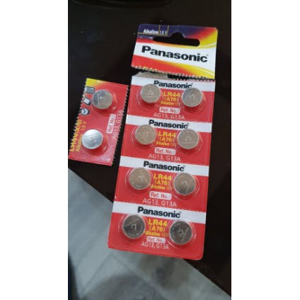 Vỉ 10 Pin LR44 ( A76 / AG13 ) 1,5V Panasonic - Hàng Chính Hãng