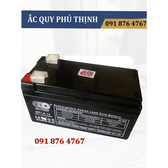Ắc quy Outdo 12V - 1.3Ah OT1.3-12