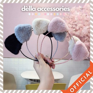 Cài tóc phối tai mèo bằng lông mịn đáng yêu thời trang Hàn Quốc cho nữ DÈLLA ACCESSORIES 303