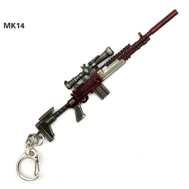 Mô hình móc khóa MK14 pubg,  AWm pubg, k98 17 cm