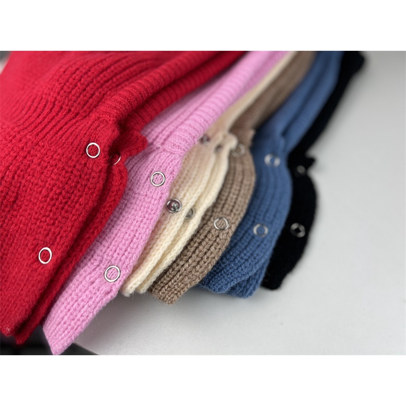 Mũ Len Dệt Kim Kèm Khăn Choàng Cổ Thời Trang Thu Đông Hàn Quốc Dành Cho Nam Nữ