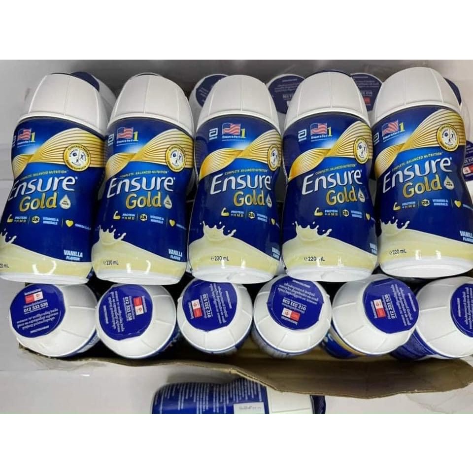 Sữa ensure Gold nước 220ml  - Thùng vị Socola, Vani