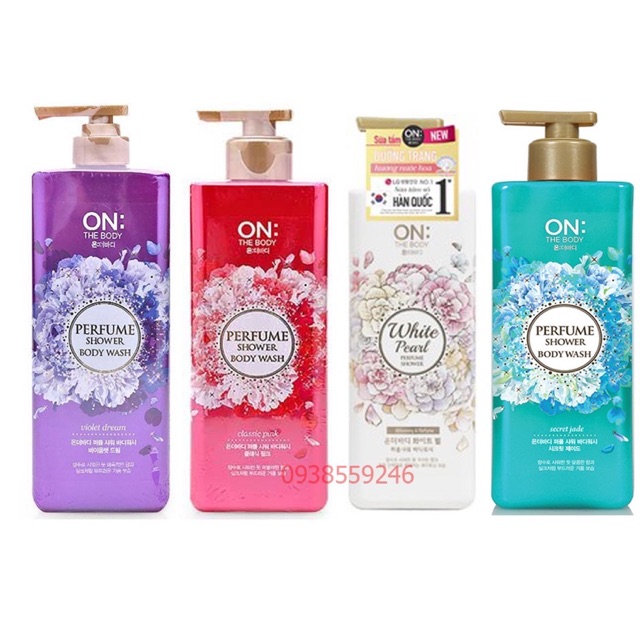 Sữa tắm nước hoa của Hàn Quốc On The Body Perfume Shower Body Wash