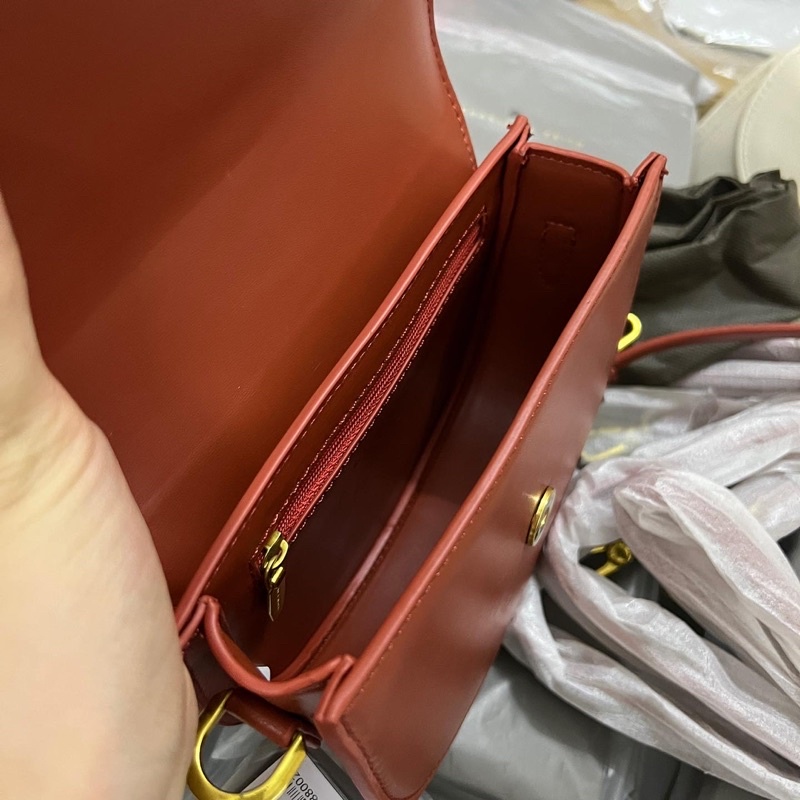 Túi xách nữ yên ngựa size 18, túi kẹp nách, đeo chéo, chất da PU cao cấp | Punti Bags