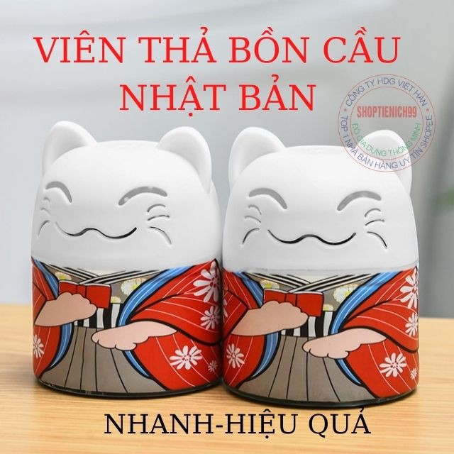 Viên Thả Bồn Cầu Toilet Hình Mèo Nhật Bản Diệt Khuẩn Hiệu Quả 99% Và Ngăn Mùi Hiệu Quả Giá Rẻ.