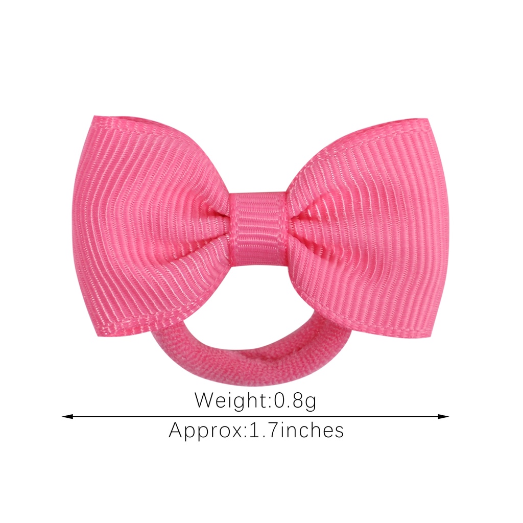 Set 10 dây buộc tóc KIDSBOWS đính nơ co giãn dễ thương cho bé gái