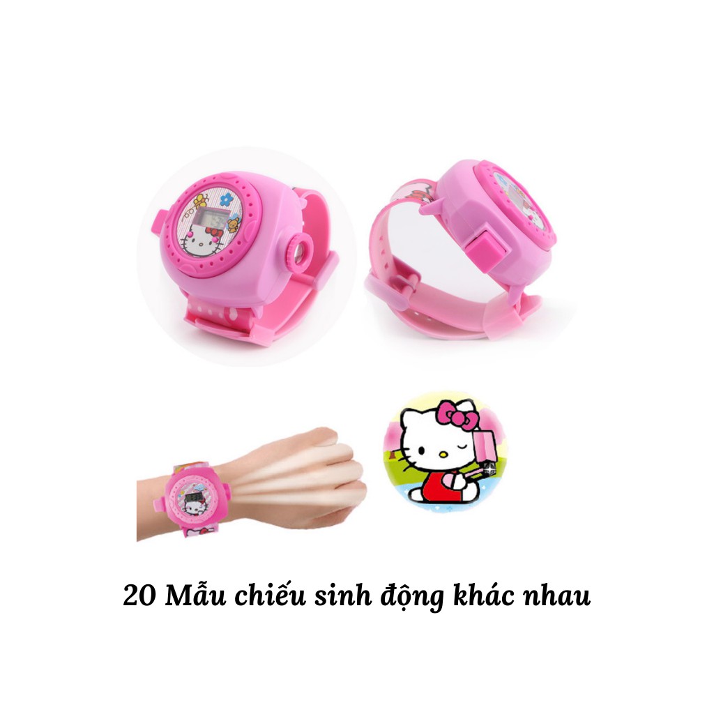 Đồng Hồ Chiếu Hình 3D Điện Tử Đeo Tay Đủ Hình Nhân Vật Hoạt Hình Thú Vị Cho Bé Trai Và Bé Gái