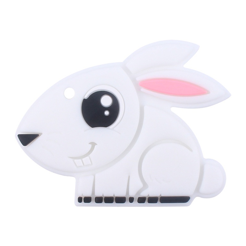 Haha Núm Ti Giả Silicon Cấp Hạt Hình Thỏ Mắt To Hoạt Hình DIY