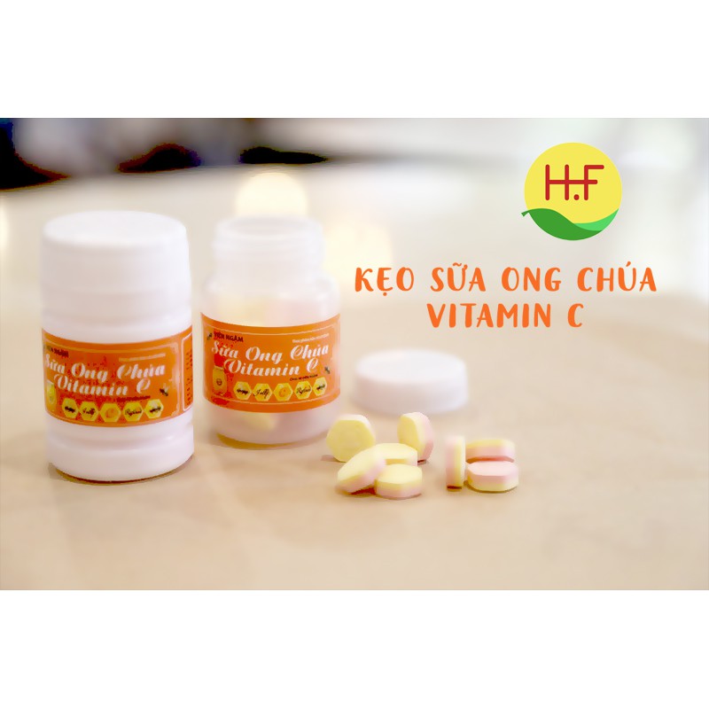 KẸO NGẬM SỮA ONG CHÚA VITAMIN C - LỌ 30 VIÊN