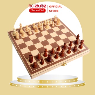 Bàn cờ vua bằng gỗ, đồ chơi phát triển trí tuệ, đồ chơi giải trí - DOZKIDZ