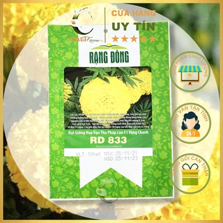 Hạt giống hoa vạn thọ pháp lùn f1 vàng chanh rado 833