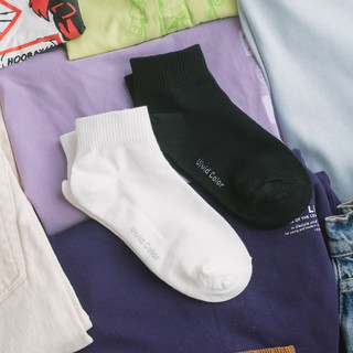 Tất thấp cổ trơn Korea Basic Quarter Socks