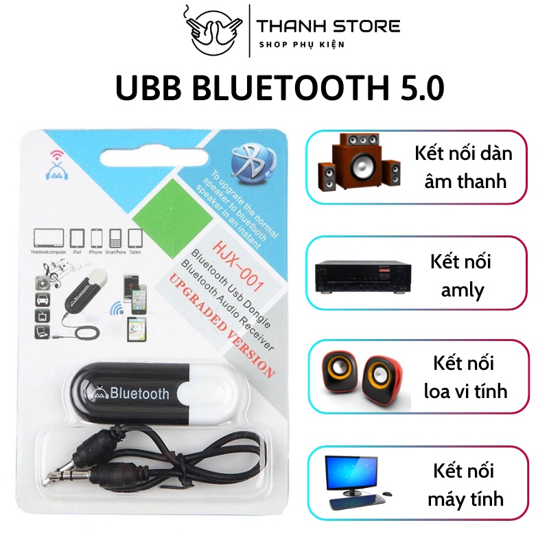 USB Bluetooth 5.0 Cho Loa, Amly, Máy Tính, Loa Ô tô - Biến Thiết Bị Thông Thường Thành Thiết Bị Bluetooth