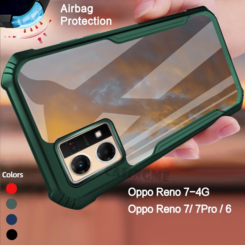 Ốp Điện Thoại Trong Suốt Chống Sốc Cho Oppo Reno 7 4G 7Pro reno7 5G 6Z 7Z SE Pro 6 Z Opporeno7 4G 5G