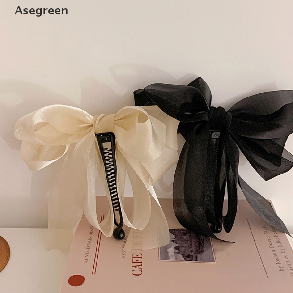 Set 1 Kẹp Tóc Đuôi Ngựa Đính Nơ Ruy Băng Phong Cách Hàn Quốc
