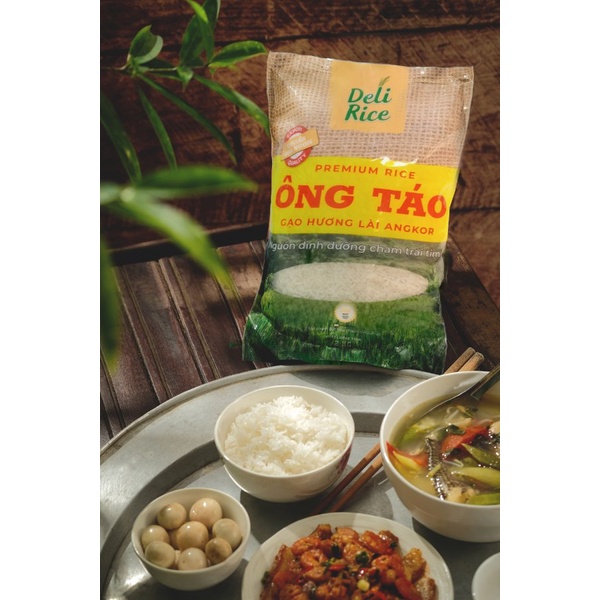 Gạo Hương Lài Angkor Ông Táo Delifarm 2kg