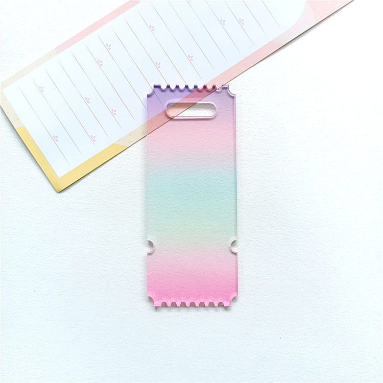 Miếng Dán Acrylic Màu Gradient Dùng Trang Trí Thẻ   /diy Gradient móc khoá acrylic