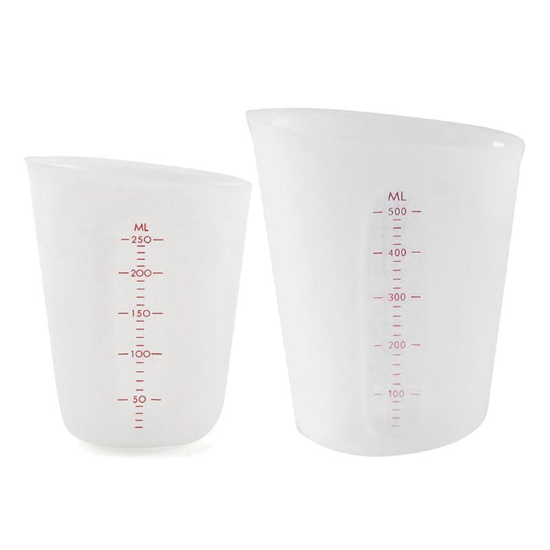 Cốc Đo Lường Trang Sức Bằng Silicon Dung Tích 250ml 500ml