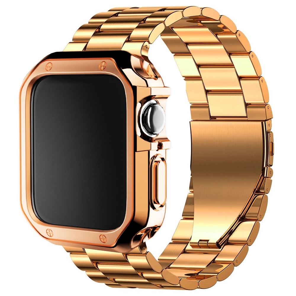 Dây Đeo Bằng Thép Không Gỉ + Silicone Cho Apple Watch Series 8 7 6 Ultra 5 4 3 2 SE S8 band 45mm 41mm 40mm 44mm 38 / 42 49mm