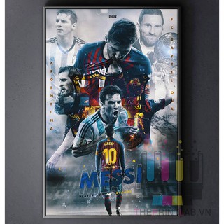 TRANH CANVAS CẦU THỦ BÓNG ĐÁ treo tường in theo yêu cầu - Lionel Messi M10 28