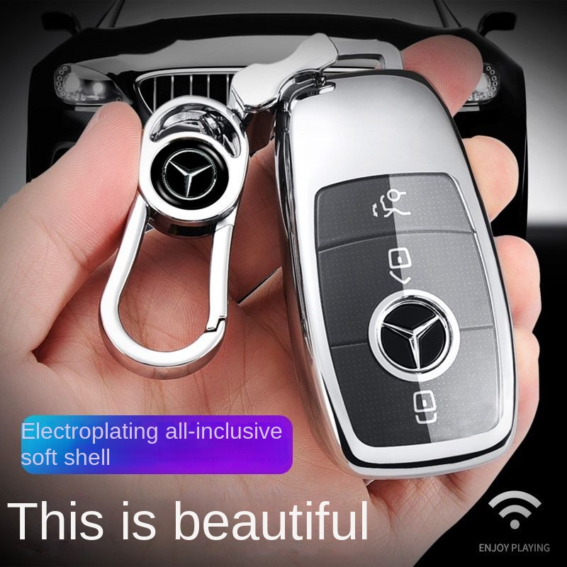 Vỏ Bảo Vệ Chìa Khóa Xe Hơi Mercedes-Benz E300L / C200 buckle C260L glc300 gla200 C / E / S grade E260L