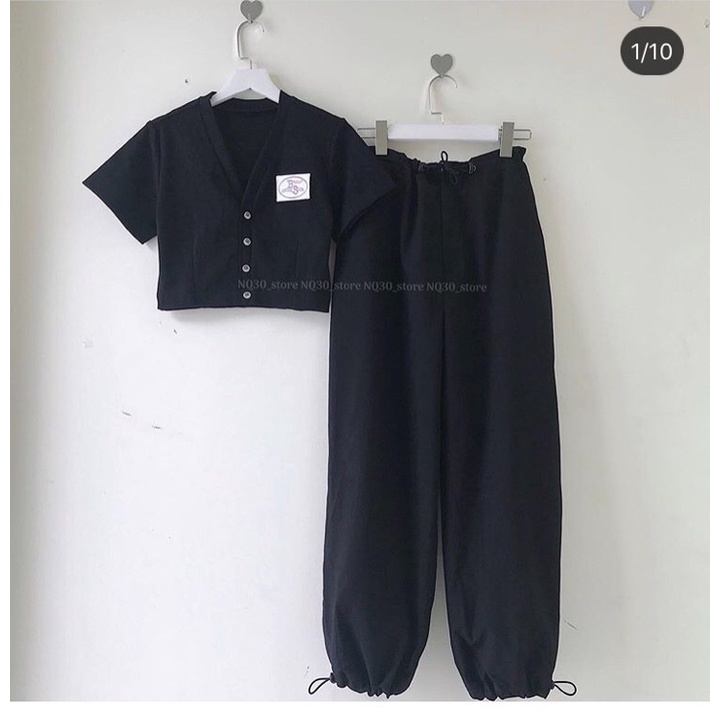 Quần Nỉ Unisex Rút Dây Cá Tính