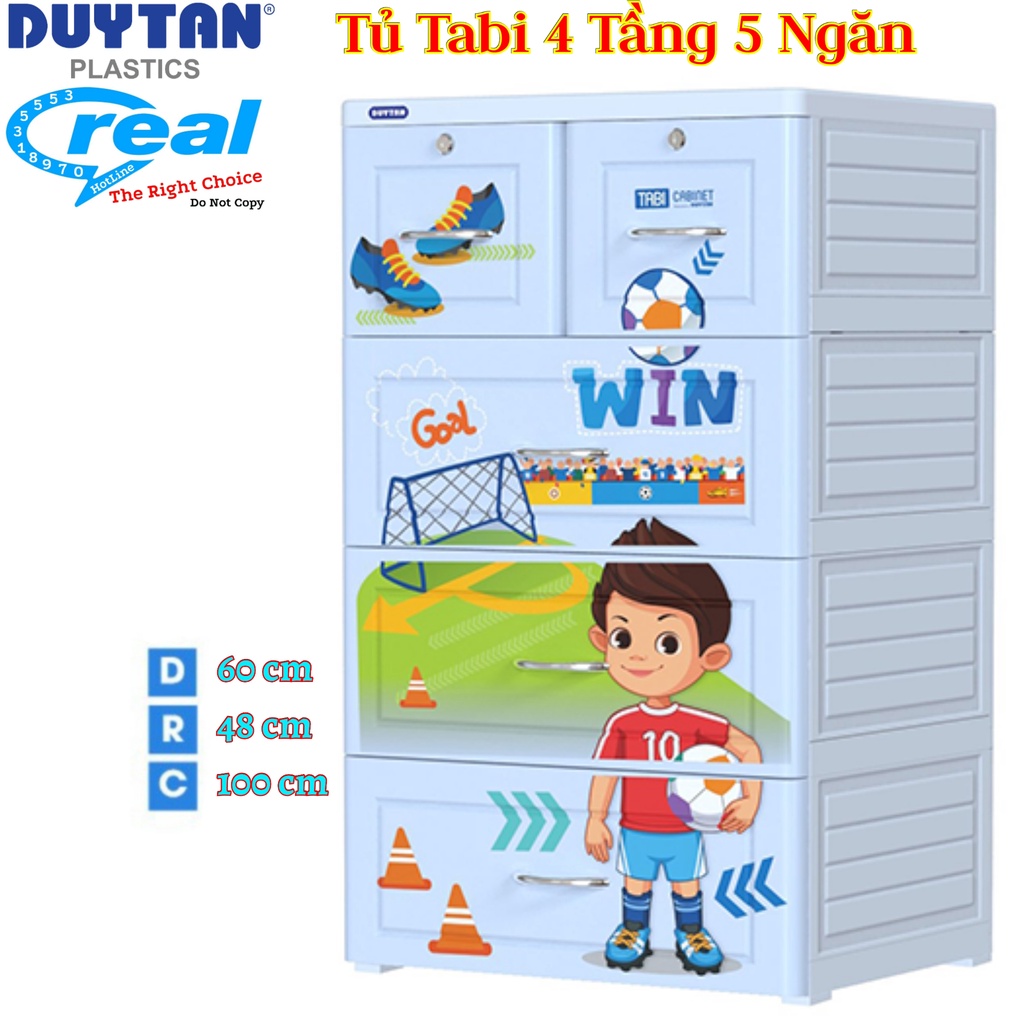 ☎️ HOẢ TỐC 2H Tp.HCM ☎️ Tủ Nhựa Duy Tân Tabi 4 Tầng-5 Ngăn - CẦU THỦ