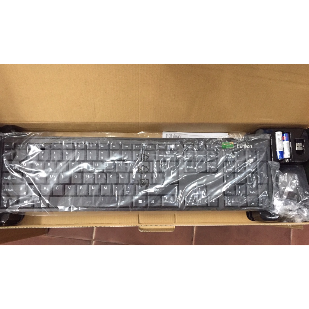 Bộ bàn phím chuột không dây Fuhlen A120G- Hàng chính hãng