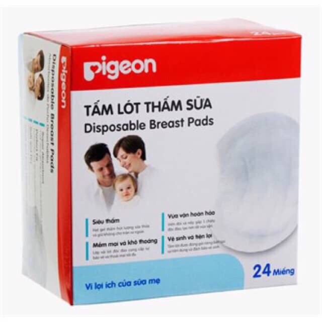 MIẾNG LÓT THẤM SỮA PIGEON NHẬT 24 miếng.